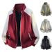 Unisex Spor Men Oudoor Pachwork Breahable Running Cycling Coa Auumn Spring Women Zipper Pocke Travel Casual_desvips.com