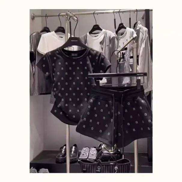 Korean Style High-End Fashion Suit For Women Summer 2024 New Casual Slimming Sports Two-Piece Set Trendy_desvips.com