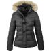 Autumn And Winter Clothes, Short Hooded Warm Jacket, Cowhide Button Decoration, Women's Cotton Clothes_desvips.com