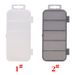 Waterproof Pp Plastic Lure 5 Grid Fishing Tackle Box Fishing Accessories Storage Box Small Tool Box_desvips.com