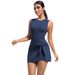New Anti-Exposure Tennis Skirt One-Piece Yoga Suit Vest Integrated Fitness Wear Golf Dress Breathable Women_desvips.com