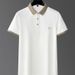 Men's Clothing New Summer Men's Polo Shirt Short Sleeve Business Casual Contrast Collar Lapel Top T Shirt Trendy Half Sleeve_desvips.com