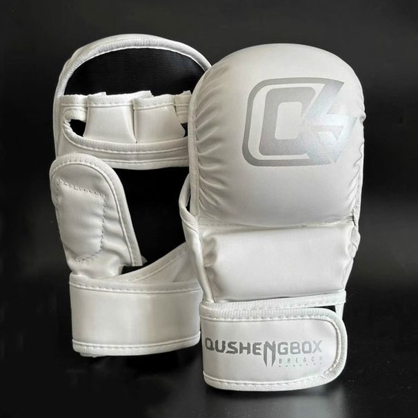 Boxing Gloves Half Finger Gloves Adult MMA Sanda Fighting Fighting Finger Gloves Children's Breathable Mantou Boxing Gloves_desvips.com