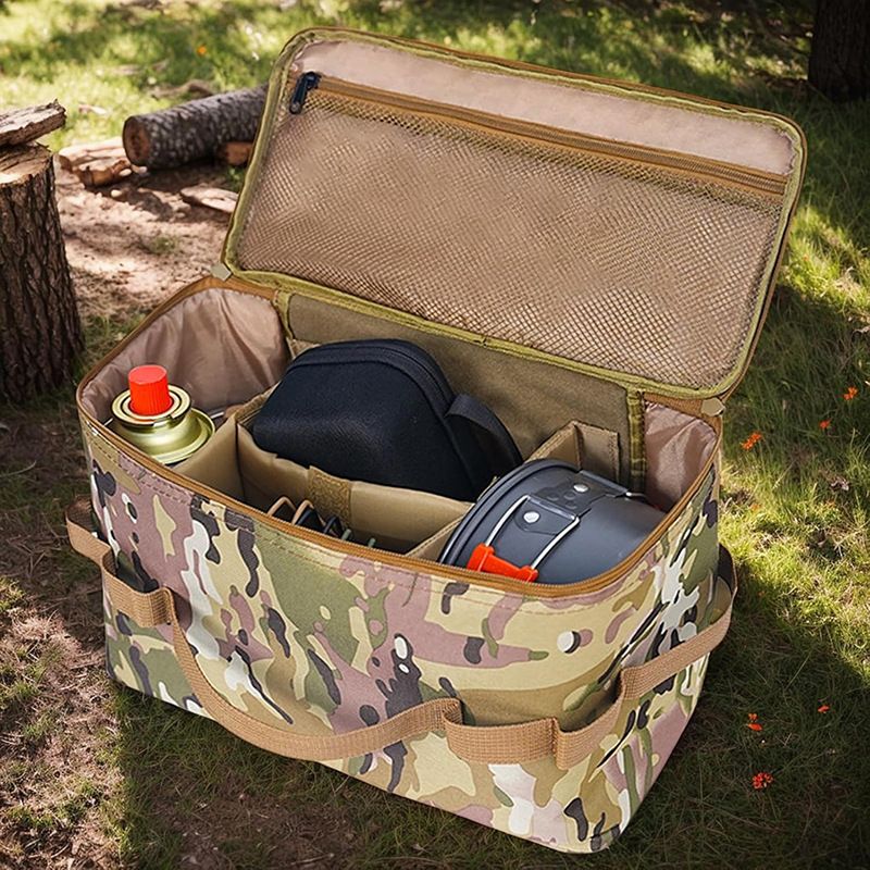 Outdoor Tableware Storage Camping Portable Picnic Multifunctional Oxford Cloth Miscellaneous Bag_desvips.com
