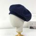 Autumn Winter New Wool Knitted Cloud Hat For Women Internet Celebrity Versatile European Style Beret Trendy_desvips.com