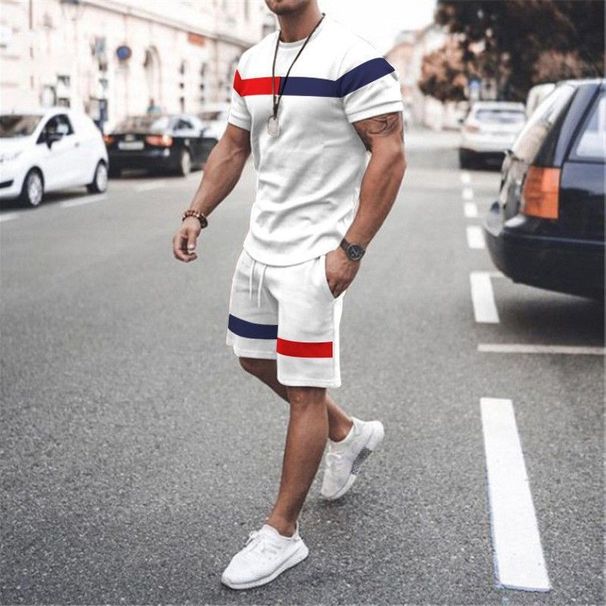 men's casual two piece set summer oversized short sve shorts running sportswear_desvips.com