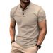 Ins Casual Polo Shirt 2024 Summer New Men's Button Up_desvips.com