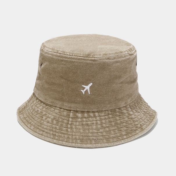 Fisherman European American Style, Distressed Washed Cotton With Coconut Tree Embroidery, Outdoor Sports Fishing And_desvips.com