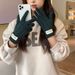 Winter Knitted For Women Korean Style Trendy Brand Multi-color High-end Atmosphere Set Braided Balaclava Hat_desvips.com