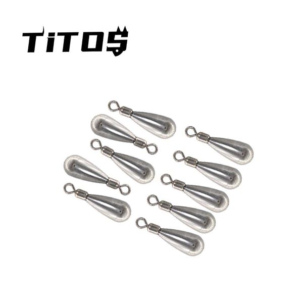 10pcs/5pcs Tungsten Tear Drop Shot 1.8g/2.7g/3.5g/5.3g/7g/10.5g/14g Drop-shaped Fishing Weights With Swivel Ring Accesso_desvips.com
