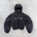 2025 Face Covering Zipper Hoodie Cool Internet Celebrity Hooded Cardigan DVN English New Style Top Jacket_desvips.com