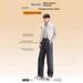 001 3-Proof Casual Women, Loose Straight-Leg Windproof Soft Shell Hiking Pants, Unisex Couple Style, Plus Size Wool Pants_desvips.com