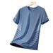 Men's Summer New Short-sleeve T-shirt For Running And Fitness, Ice Silk Thin Mesh Casual Top_desvips.com