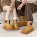 Men's Winter Snow Boots With Thick Fleece Lining, Anti-Slip Rubber Sole, Water-Resistant Umbrella Fabric, Suitable For Extreme Cold -40°C_desvips.com