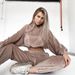 Women's Clothing fashion sports suit long sleeved hooded sweatshirt trousers two piece suit_desvips.com