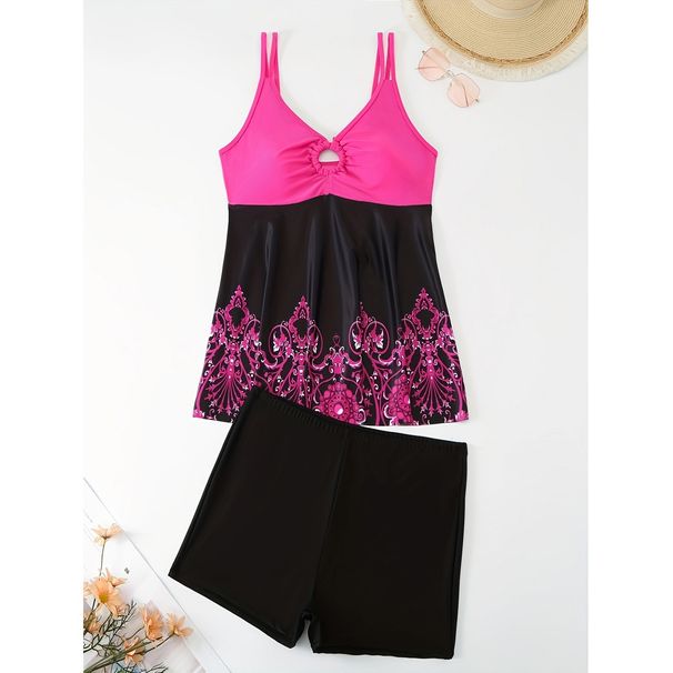 Women's Modest Swim Dress - Skirted Two-Piece Swimsuit (Full Coverage UPF 50+ Swimwear For Women)_desvips.com