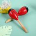 Sandbell, Wooden Shaker Instrument, Suitable For Adults, Children, Infants, Toddlers, Red Color_desvips.com