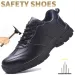 Waterproof Safety Mens Steel Toe Work Boots Shock-absorbing Perforated Leather Protective Shoes 240918_desvips.com
