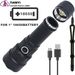 30W White Laser High-Power Flashlight With Type-C Charging, LED, High-Power Long-Range Zoom Outdoor Lighting Lamp_desvips.com