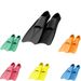 Swimming non-slip silicone short flippers adult professional training equipment free snorkeling breaststroke portable_desvips.com