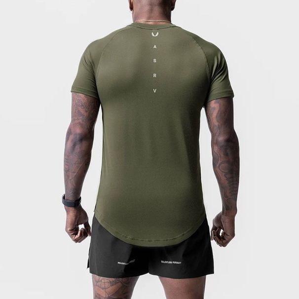 Summer Sports T-Shirt Men, Trendy Printed Round-Neck Raglan Short-Sleeve, Sweat-Absorbing Breathable, Suitable For_desvips.com