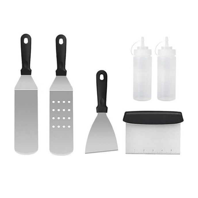 Camping Cookware Stainless Steel Barbecue Tool Set Cooking Shovel Combination Barbecue Set Outdoor Camping BBQ Barbecue Set_desvips.com