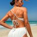 Women's Swimsuit New High-Value With Chest Pad Fashion Sexy Backless One-Piece Adjustable Strap Swimwear_desvips.com