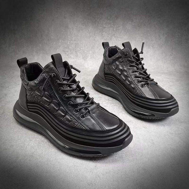 the 2668 cow leather men's casual shoes boots with wool brown, choose size and tell seller_desvips.com