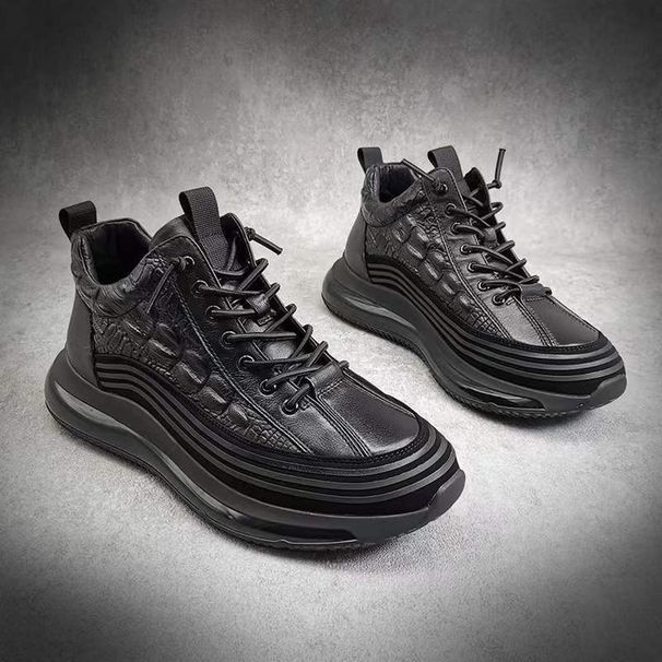 the 2668 cow leather men's casual shoes boots with wool brown, choose size and tell seller_desvips.com