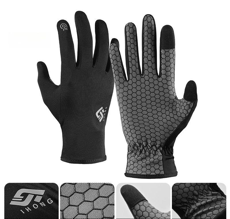 Summer Hiking Outdoor Climbing Sun Protection Anti-Slip Breathable Quick-Dry Wear-Resistant Running Cycling Gloves_desvips.com