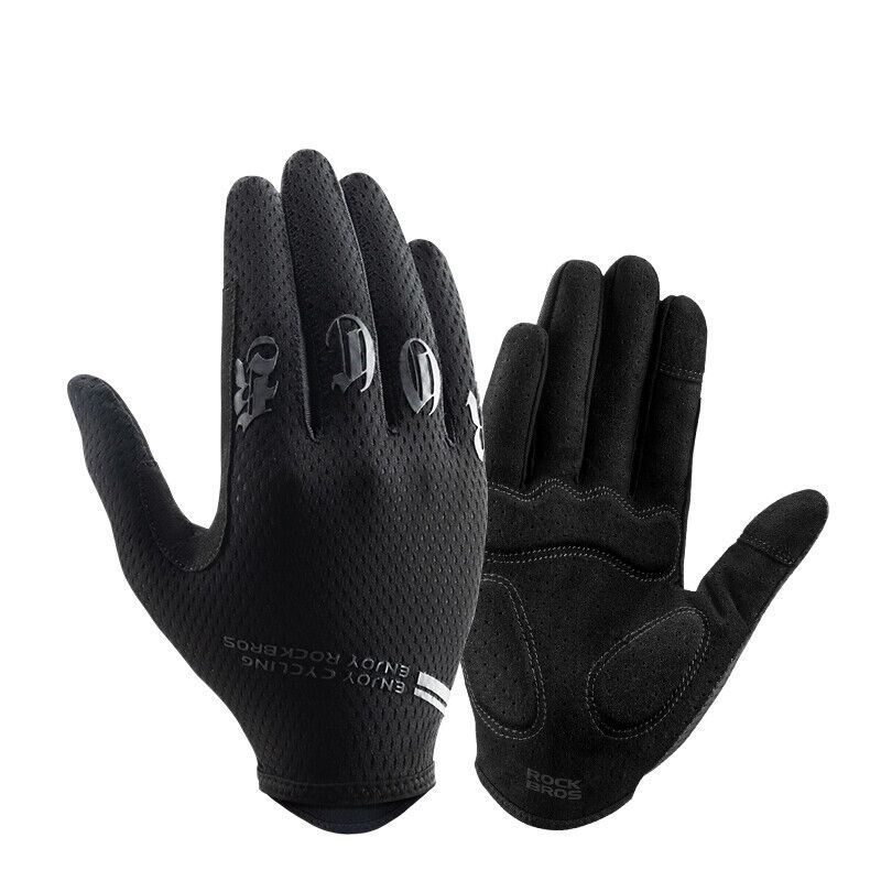 ROCKBROS Men's Cycling Gloves - Non - slip, Breathable and Touchscreen - enabled Gloves_desvips.com