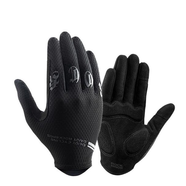 ROCKBROS Men's Cycling Gloves - Non - slip, Breathable and Touchscreen - enabled Gloves_desvips.com