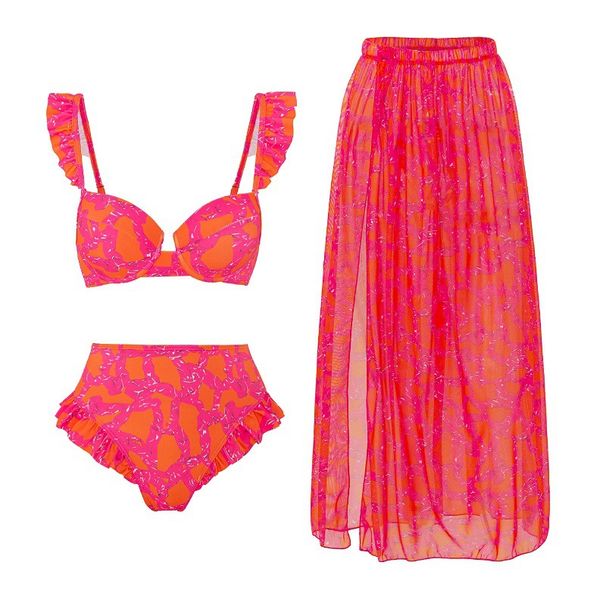 Push-up Bikini Sexy High-waisted Bikini Two-body Spa Bathing Suit_desvips.com
