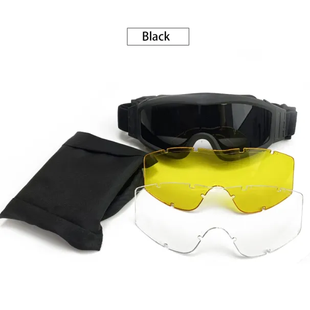 Tactical Goggles Military Sunglasses Windproof Sand Control Wargame Army Shooting Airsoft Paintball Glasses_desvips.com