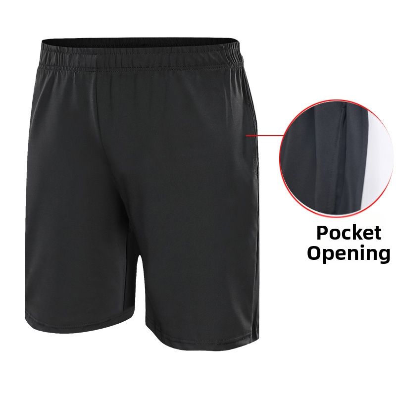 Men's Quick Drying Sports Fitness Pants Loose Breathable Basketball Running Training Casual Five Point Shorts_desvips.com