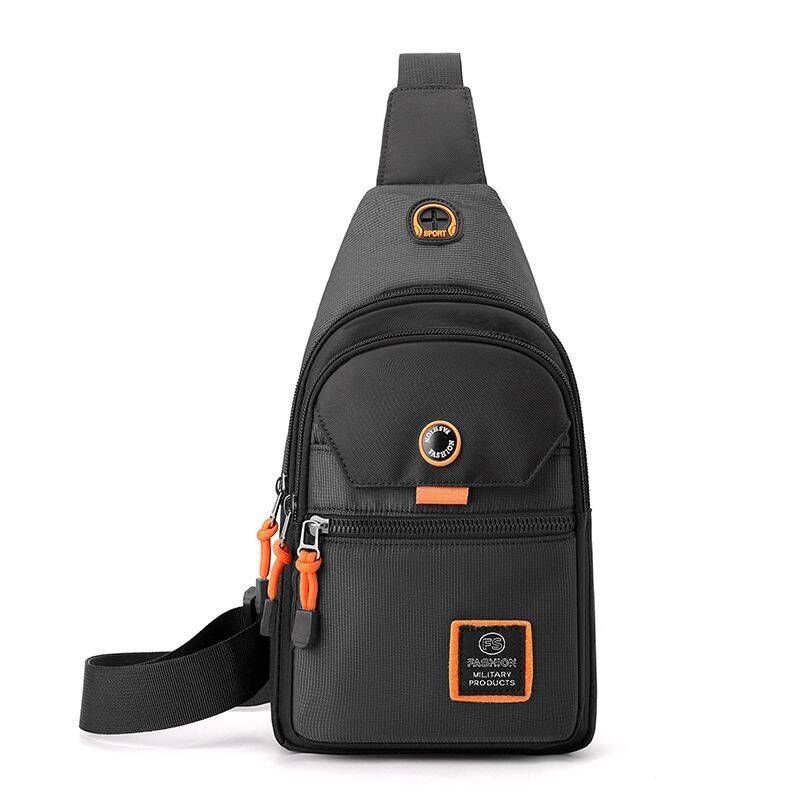 New Casual Oxford Cloth Crossbody Bag, Waterproof Shoulder Backpack, Large Capacity Trendy Chest Bag_desvips.com