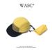 Unisex Quick Drying Foldable Baseball Cap Five Panel Design Flat Brim Color Block Thin Outdoor Cycling Japanese Style Hat_desvips.com