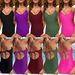 Women's Solid Color One-Piece Swimsuit - Sexy Low-Back With Cross-Tie Design (Slimming Chlorine-Resistant Fabric)_desvips.com