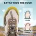FitVille Men's Hiking Extra Wide Toe Waterproof Low-top Climbing Shoes Non-slip Sports Sneakers For Men Wear-resistant_desvips.com