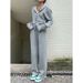 001 Women's Sportswear Spring Autumn Trendy Student Korean Style Loose Slimming Fashionable Stylish Internet Celebrity_desvips.com