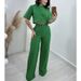 luxury veet blazer & pants set for women – elegant goldtoned autumn outfit with matching trousers_desvips.com
