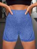 New Cross-Border Shorts High-Waist Hip-Lifting Running Fitness Yoga Sports Wear Three-Quarter Pants_desvips.com