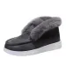 New Ladies Slip On Comfortable Ankle Women Winter Warm Plush Fur Snow Boots Suede ShoesFemale Footwear Botas Femininas_desvips.com