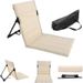Outdoor Chair With Backrest, Lightweight Foldable Camping Beach Park Portable Chair, Lazy Lawn Cushion_desvips.com