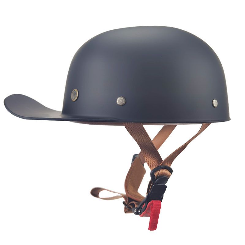 Electric Vehicle Helmet Universal For All Seasons Harley Helmet Retro Half Helmet Motorcycle Helmet Female Personality Cute Baseball Cap_desvips.com