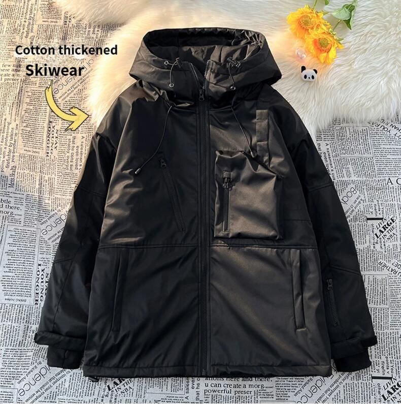 AK Alternative Waterproof Hooded Ski For Men And Women, Zipper Warm Padded Thickened Outdoor Mountaineering Jacket With_desvips.com