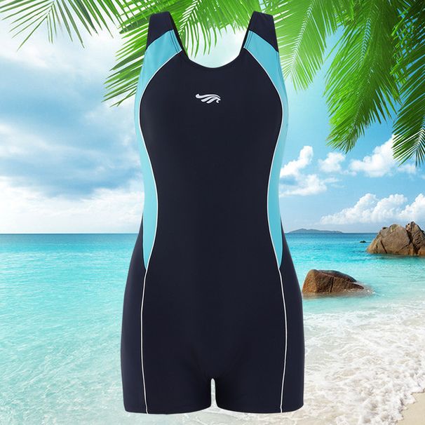 Sexy Quick-Dry Swimwear Women's Sports Swimming Speed One-Piece Hot Spring Swimsuit_desvips.com