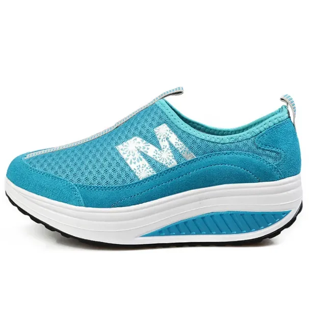 Women Wedges Toning Breathable Platform Swing Ultra-light Female Lazy Slimming Shoes Height Increasing_desvips.com