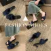 Fashion Summer Denim Women Slippers New Sexy Pointed Toe Thin Heels Female Slides Slip On Party Dress Mules Shoes_desvips.com