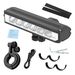 Bright Bicycle Front Light,USB Battery, 1850 Lumen Rechargeable LED Powerful Front Headlight Waterproof Safety Light For Kids, Adults, Black_desvips.com